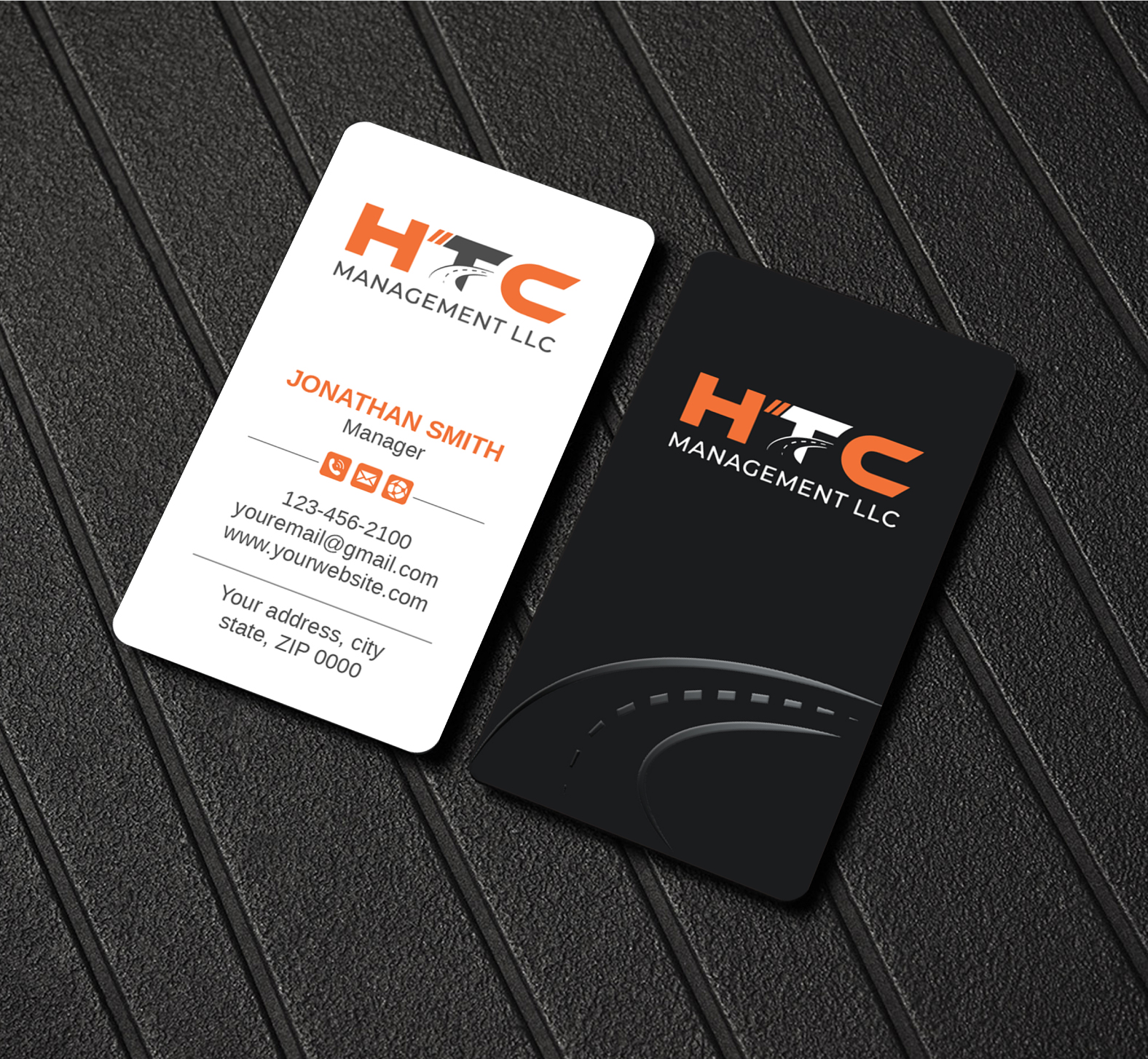 Business Card Design by LAXMI DESIGNHUB for HTC Management LLC | Design #28463503