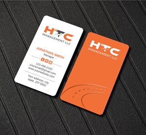 Business Card Design by LAXMI DESIGNHUB for HTC Management LLC | Design: #28463509