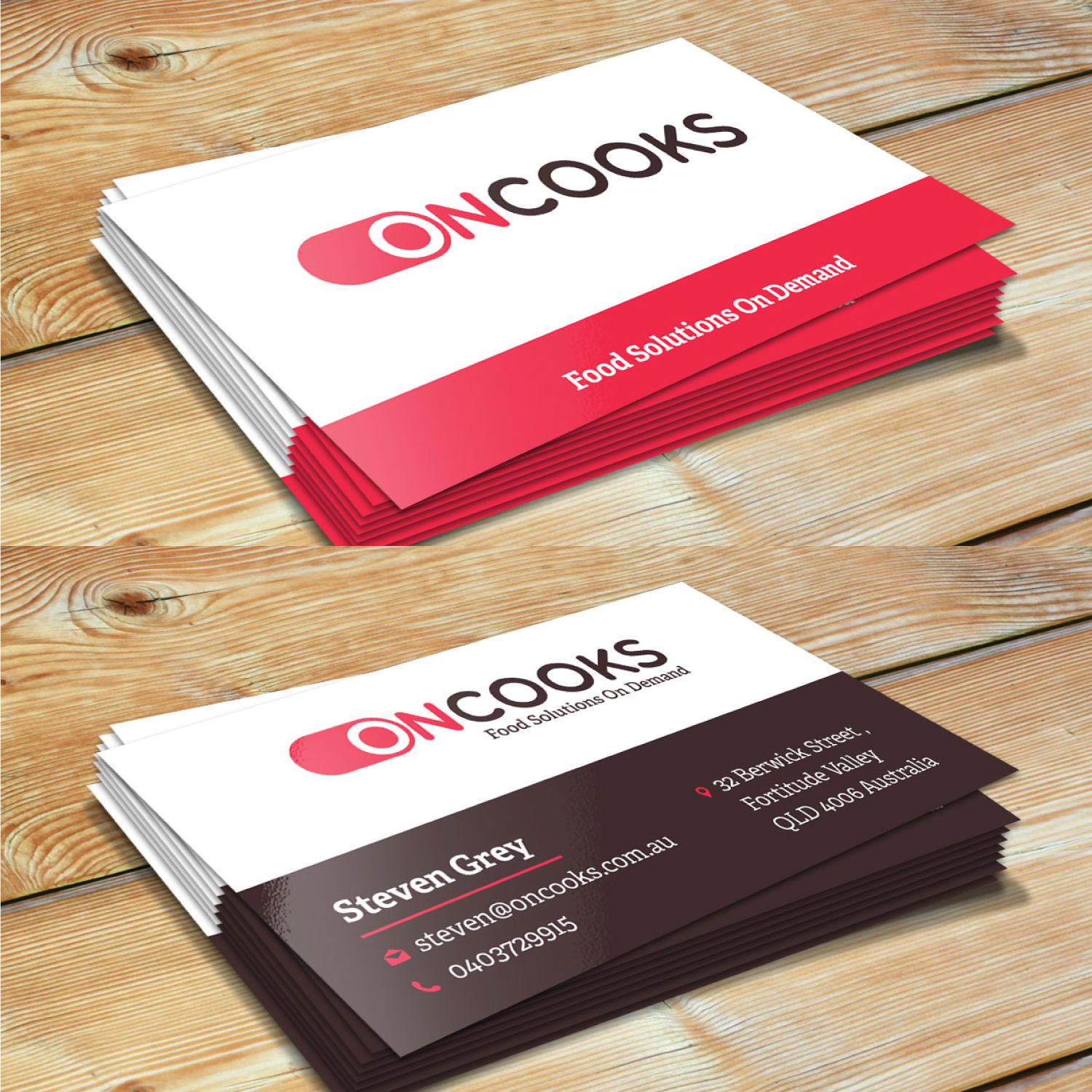 Visitenkarten-Design von Omee für Contented Kitchens Pty Ltd | Design #28488360