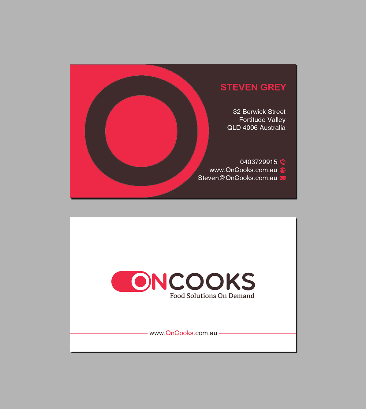 Visitenkarten-Design von Creations Box 2015 für Contented Kitchens Pty Ltd | Design #28492409