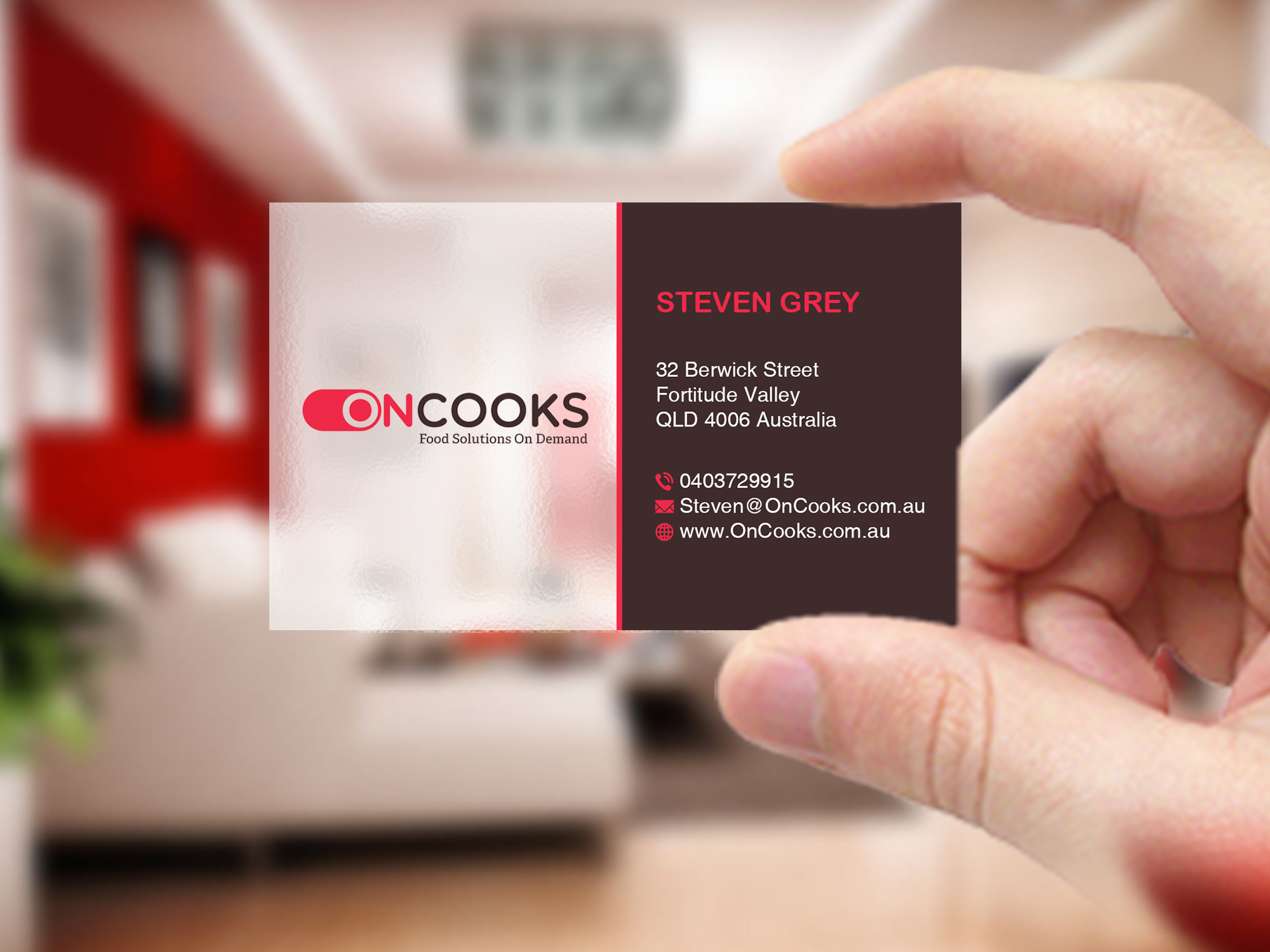 Business Card Design by Creations Box 2015 for Contented Kitchens Pty Ltd | Design #28492716