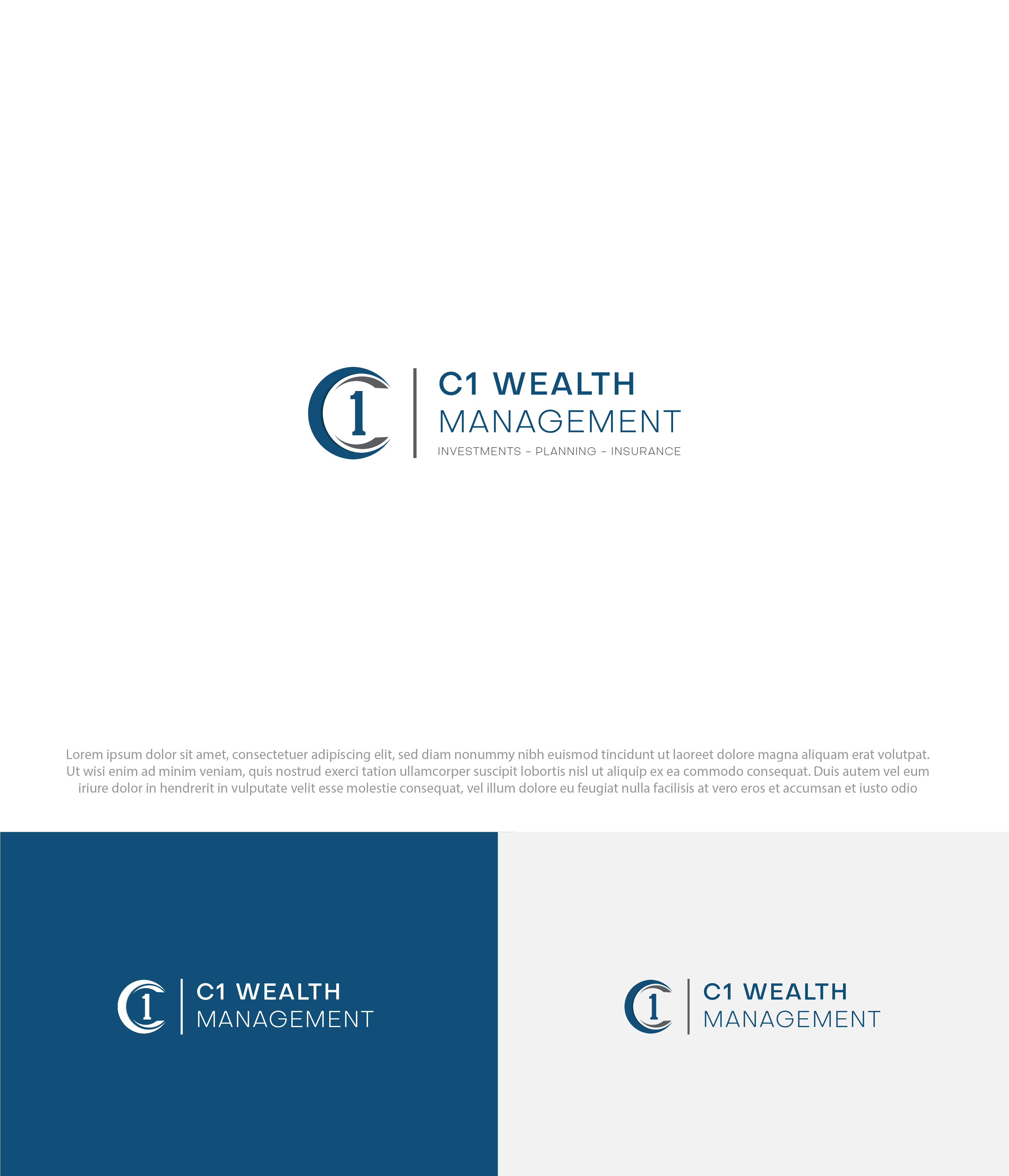 Logo Design by RikoAji for C 1 Wealth Management | Design #28493023