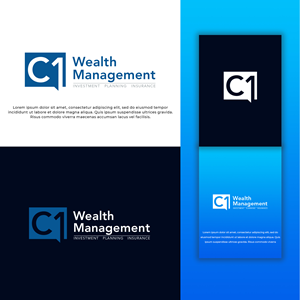 Logo Design by ILLUSTRATOR PRO for C 1 Wealth Management | Design: #28491418