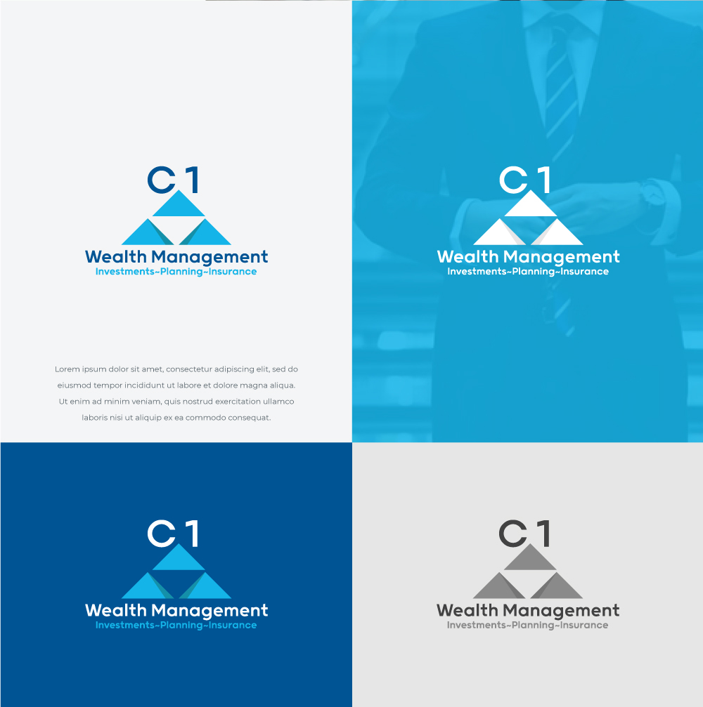 Logo Design by HWdesigns for C 1 Wealth Management | Design #28481355