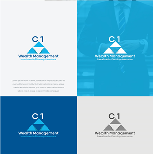 Logo Design by HWdesigns for C 1 Wealth Management | Design #28481355