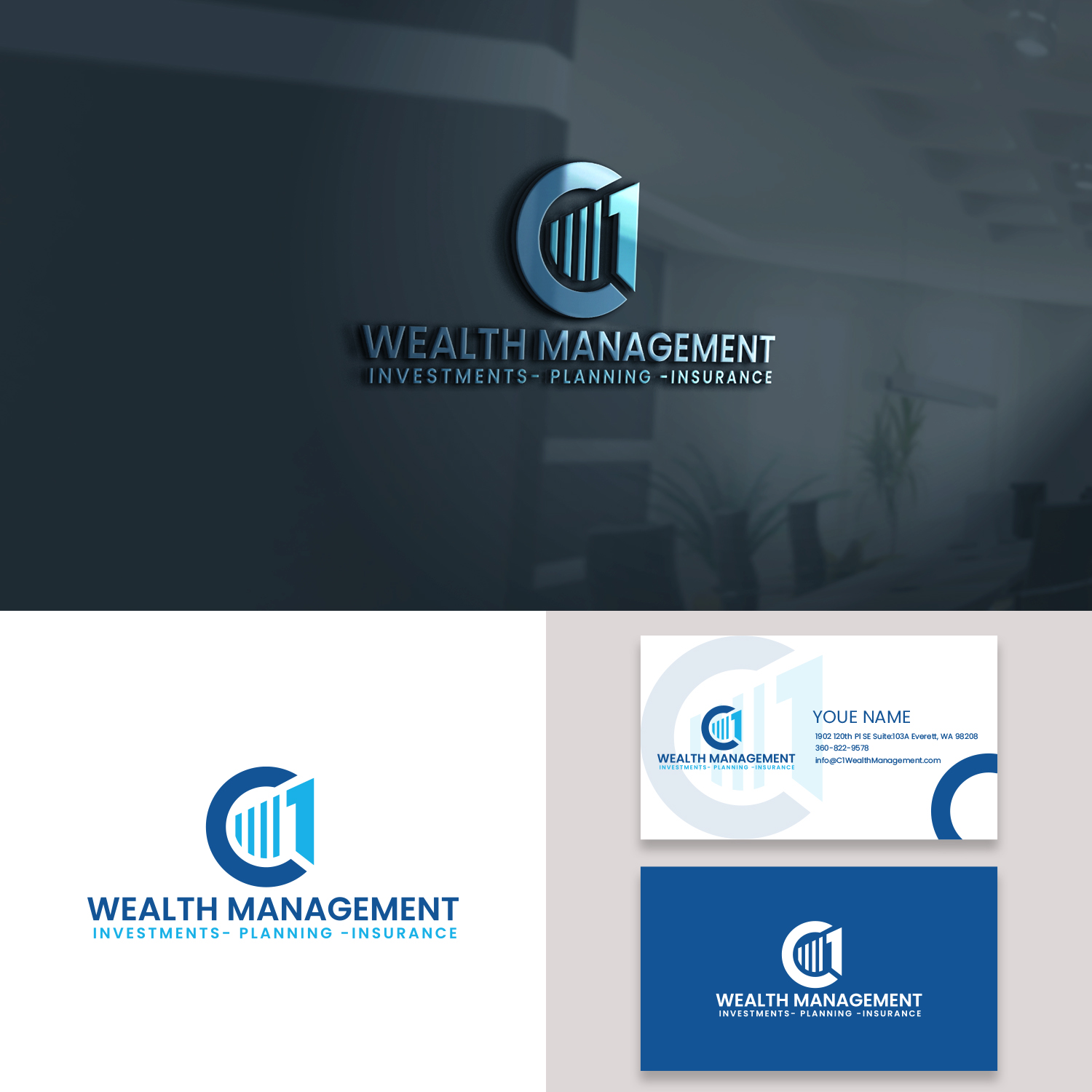 Diseño de Logo por Go4Logo para C 1 Wealth Management | Diseño #28490729