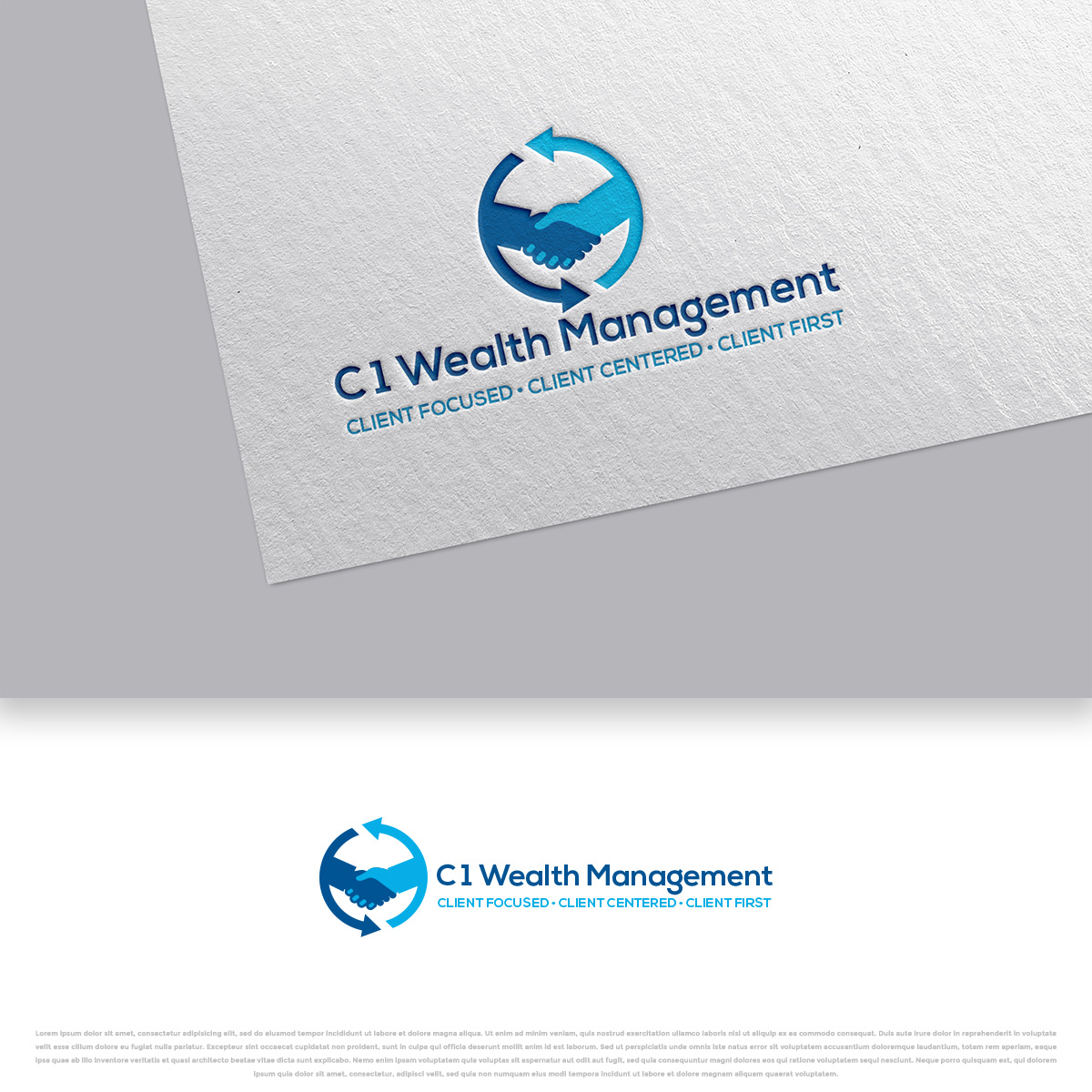 Logo Design by DesignDUO for C 1 Wealth Management | Design #28487471