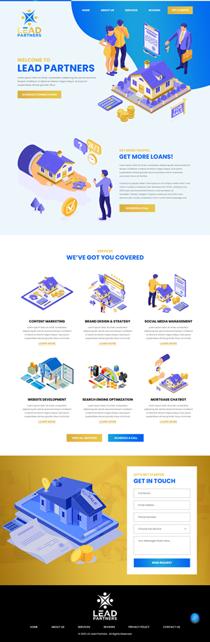 Lead Partners Word Press Website | Web-Design von VC