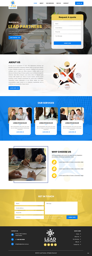 Web Design by pb for this project | Design: #28471613