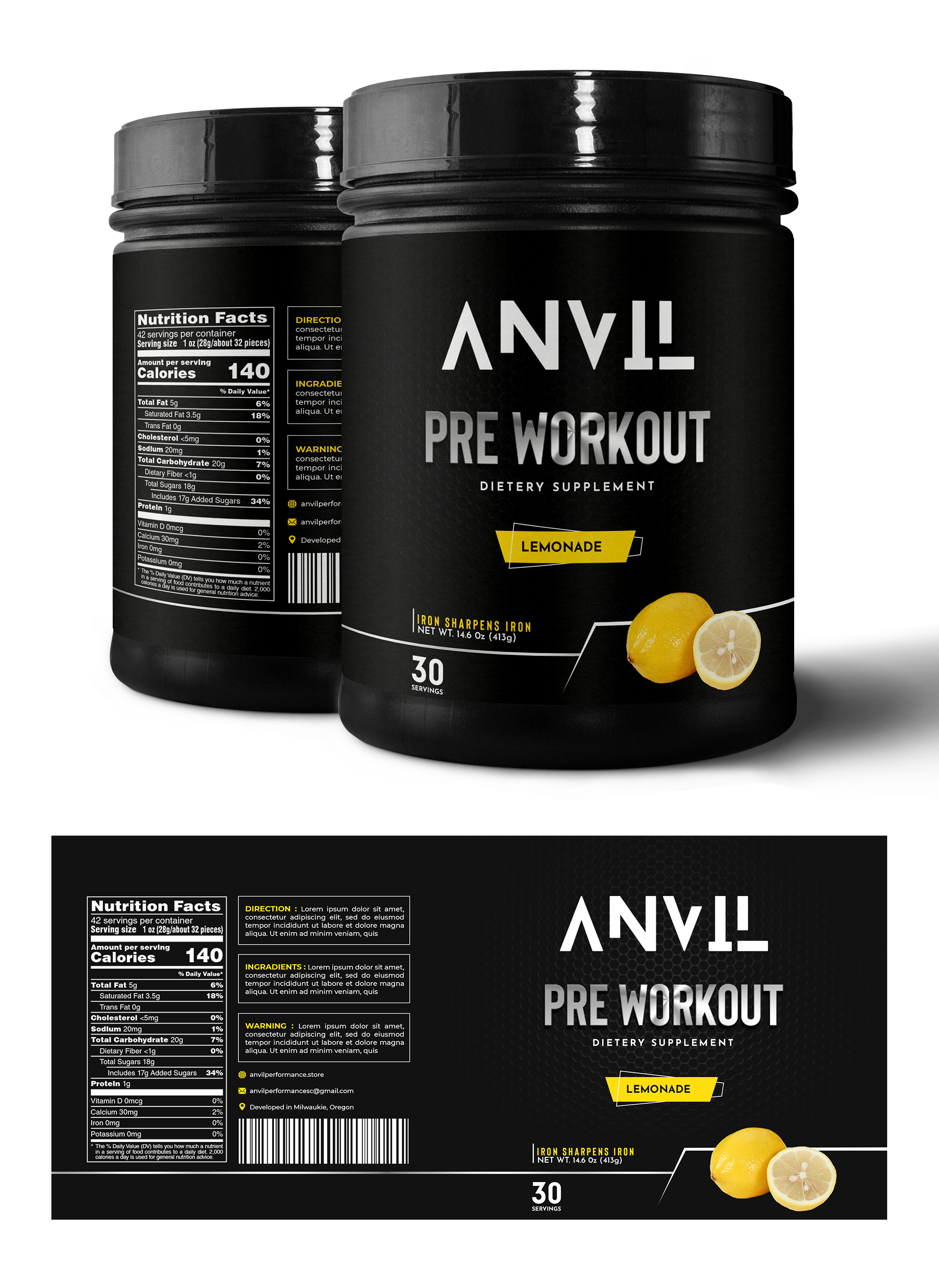 Label Design by Graphic Storm for Anvil Performance | Design #28522683