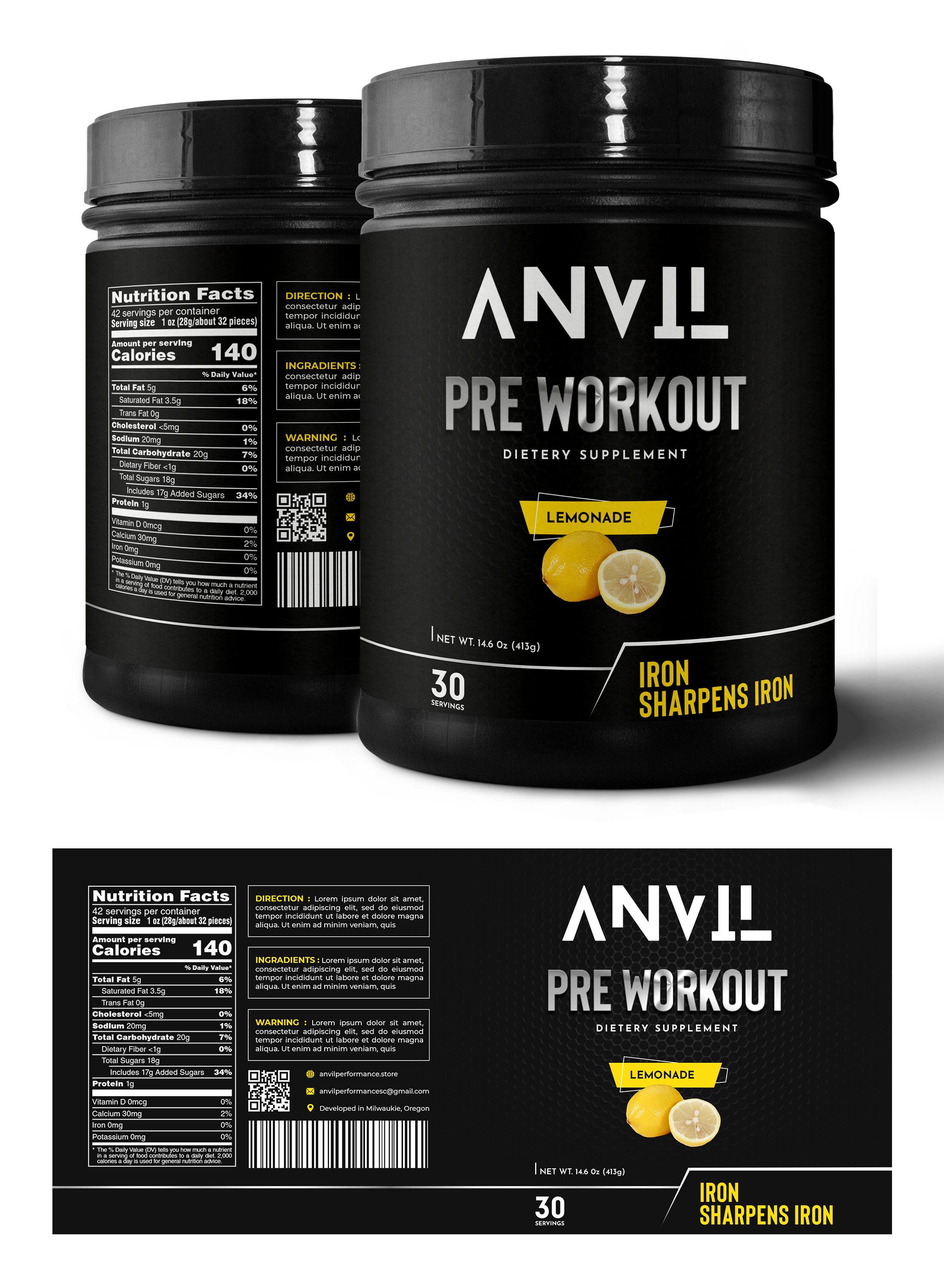 Label Design by Graphic Storm for Anvil Performance | Design #28522752