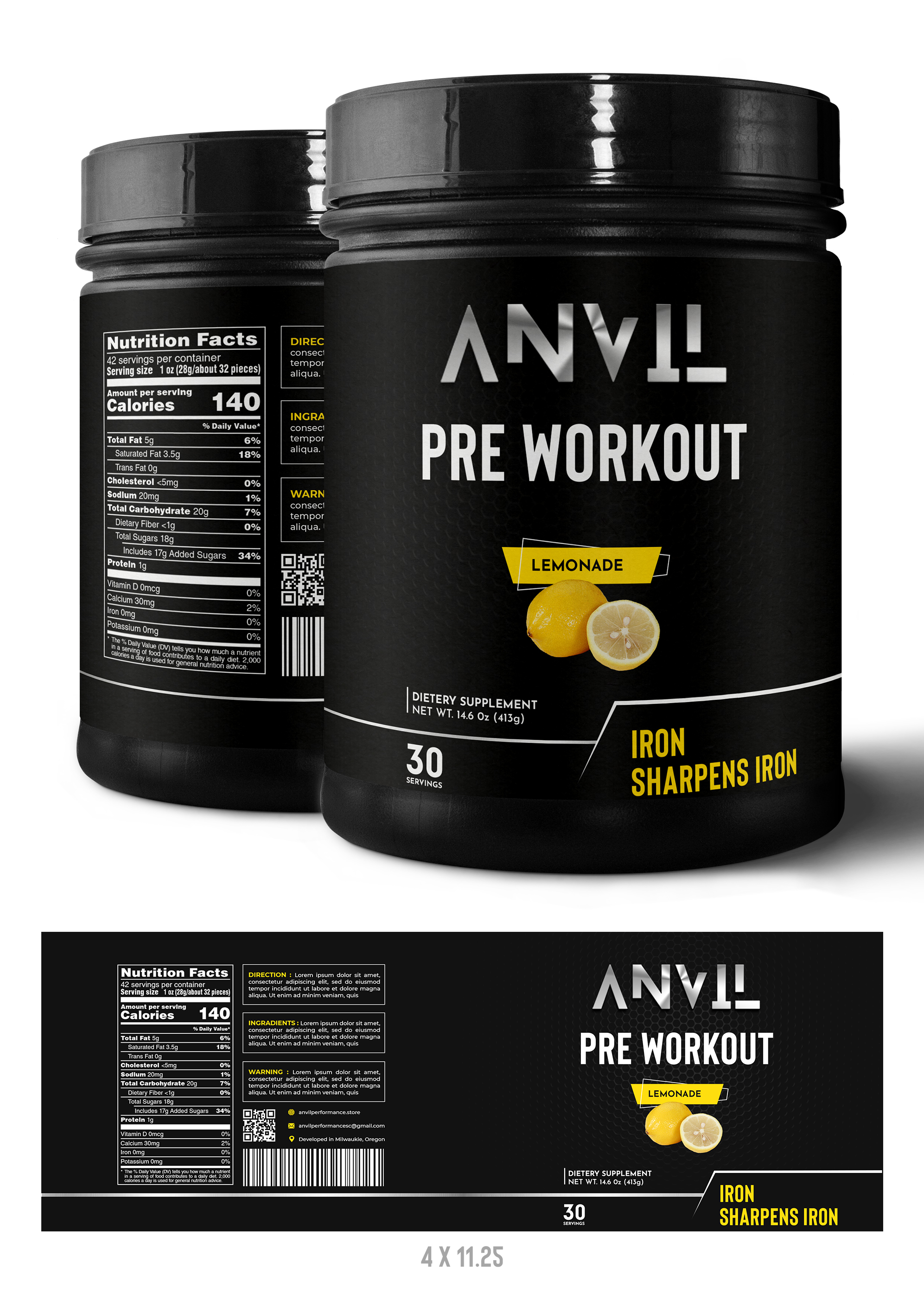 Label Design by Graphic Storm for Anvil Performance | Design #28527071