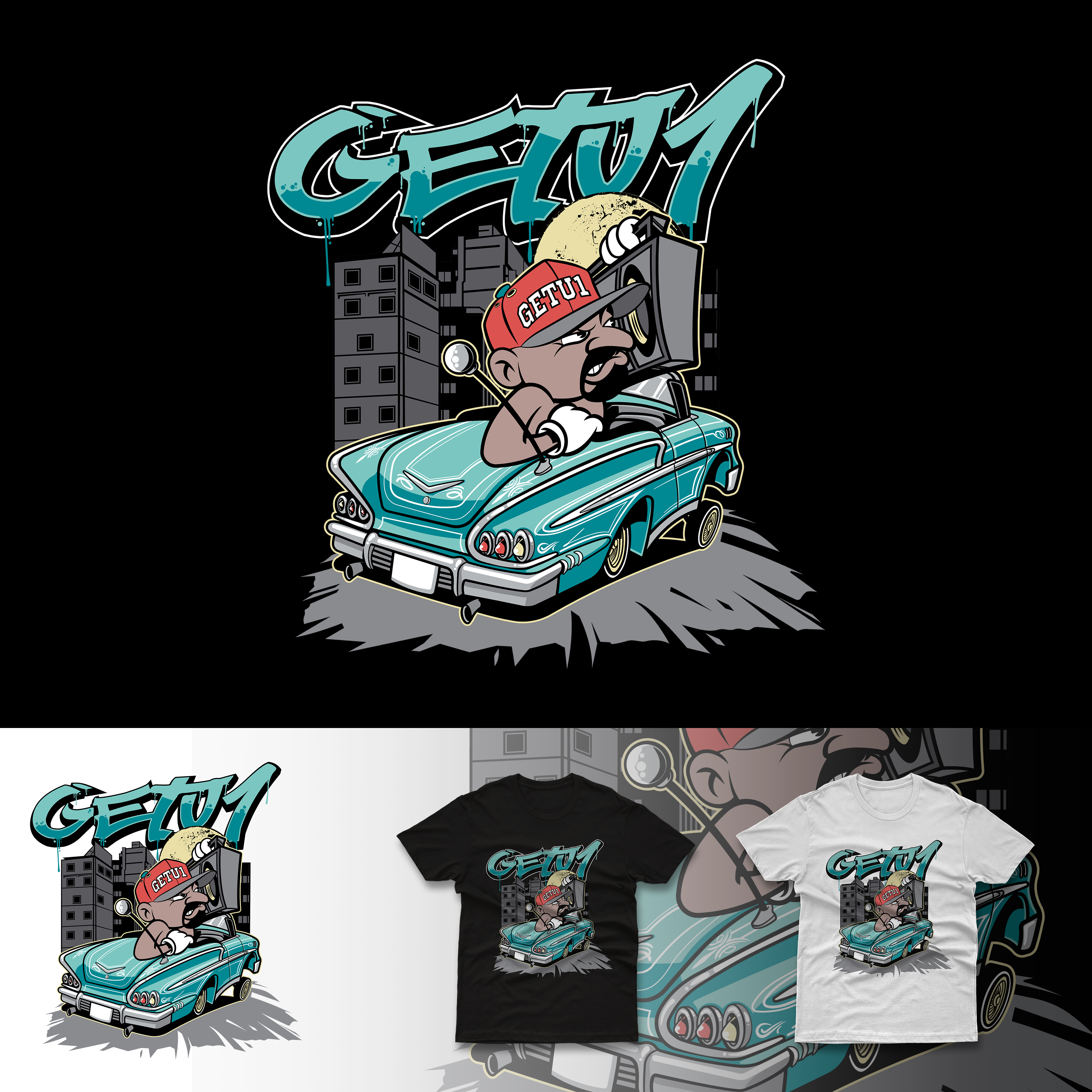 T-shirt Design by duatitik.std for WeGETU1 | Design #28524172