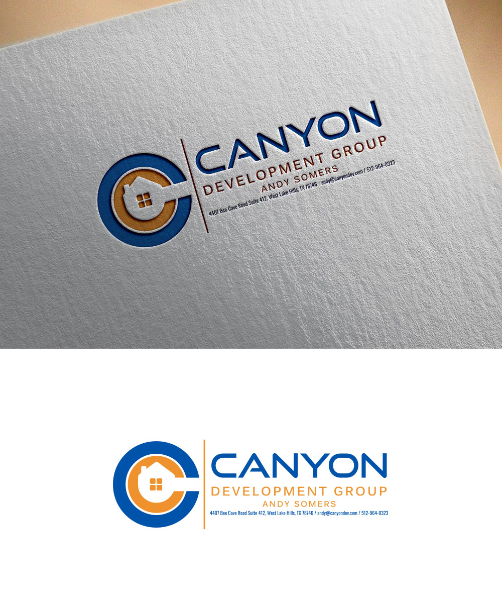 Modern, Masculine, Real Estate Development Logo Design for Canyon