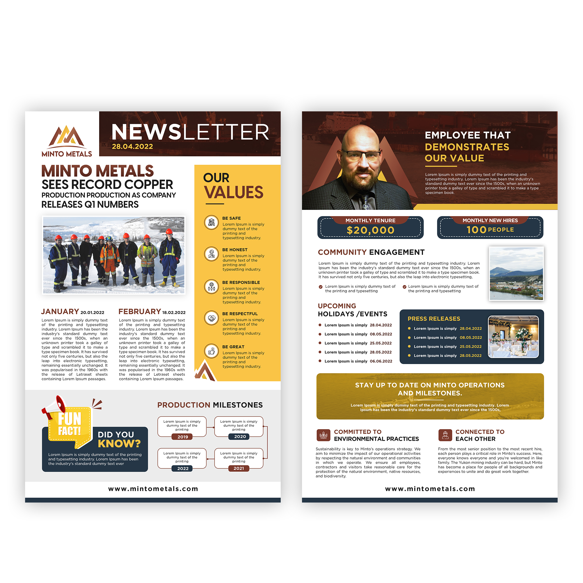 Flyer Design by debdesign for Minto Metals | Design #28470013