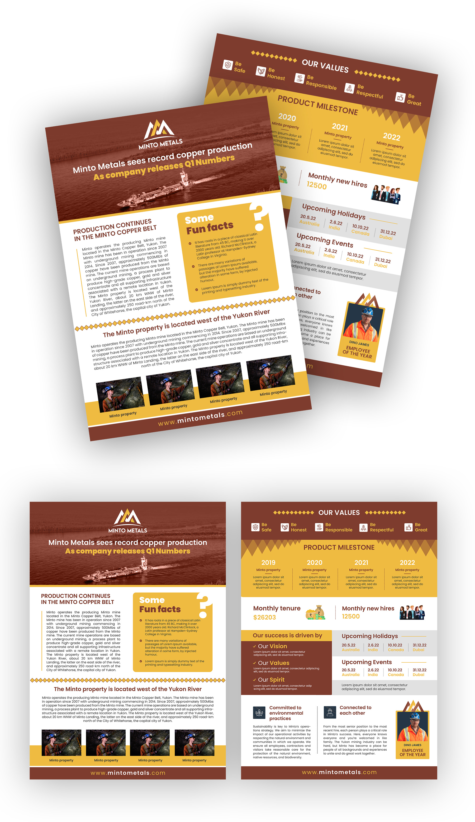 Flyer Design by debdesign for Minto Metals | Design #28470115