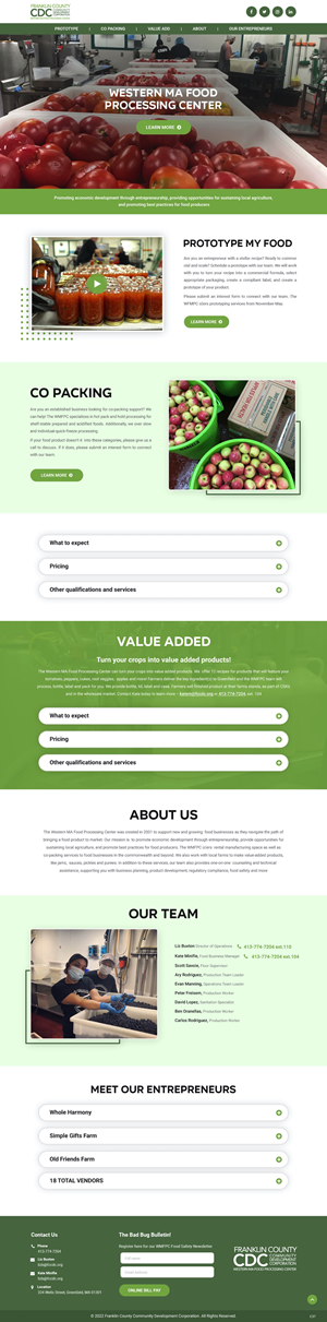 FOOD PROCESSING KICK ASS LANDING PAGE | Diseño Web por pb