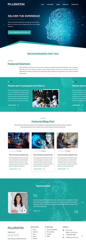 Web Design by pb for this project | Design: #28471633