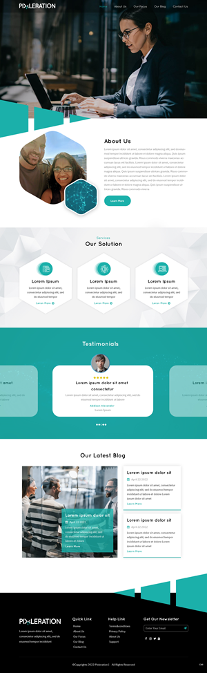 Web Design by pb for this project | Design: #28485934