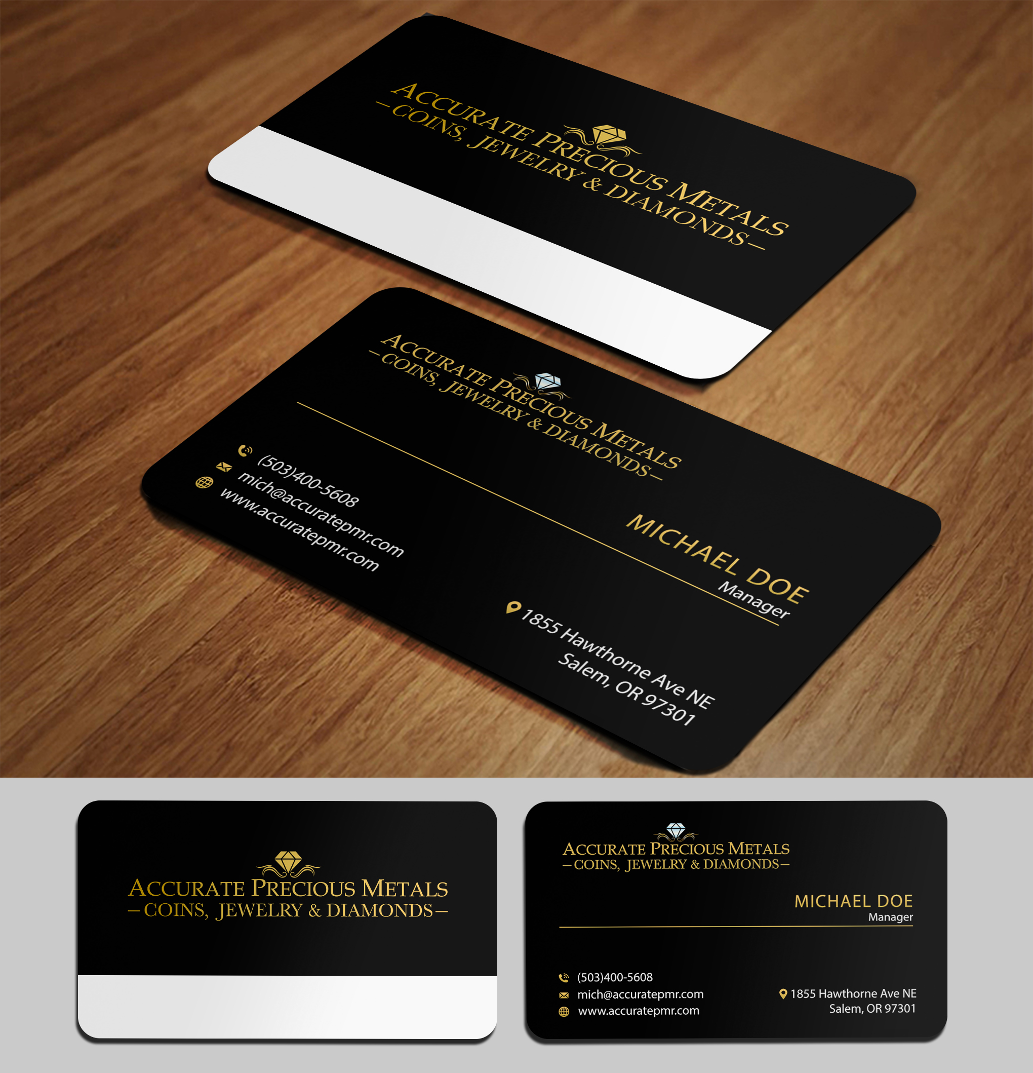 Business Card Design by acgrapix for Accurate Precous Metals Refineries | Design #28473453