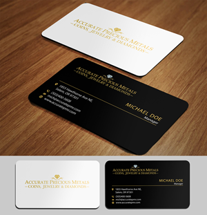 Visitenkarten-Design von acgrapix für Accurate Precous Metals Refineries | Design: #28473454
