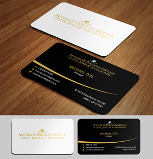 Visitenkarten-Design von acgrapix für Accurate Precous Metals Refineries | Design: #28473456