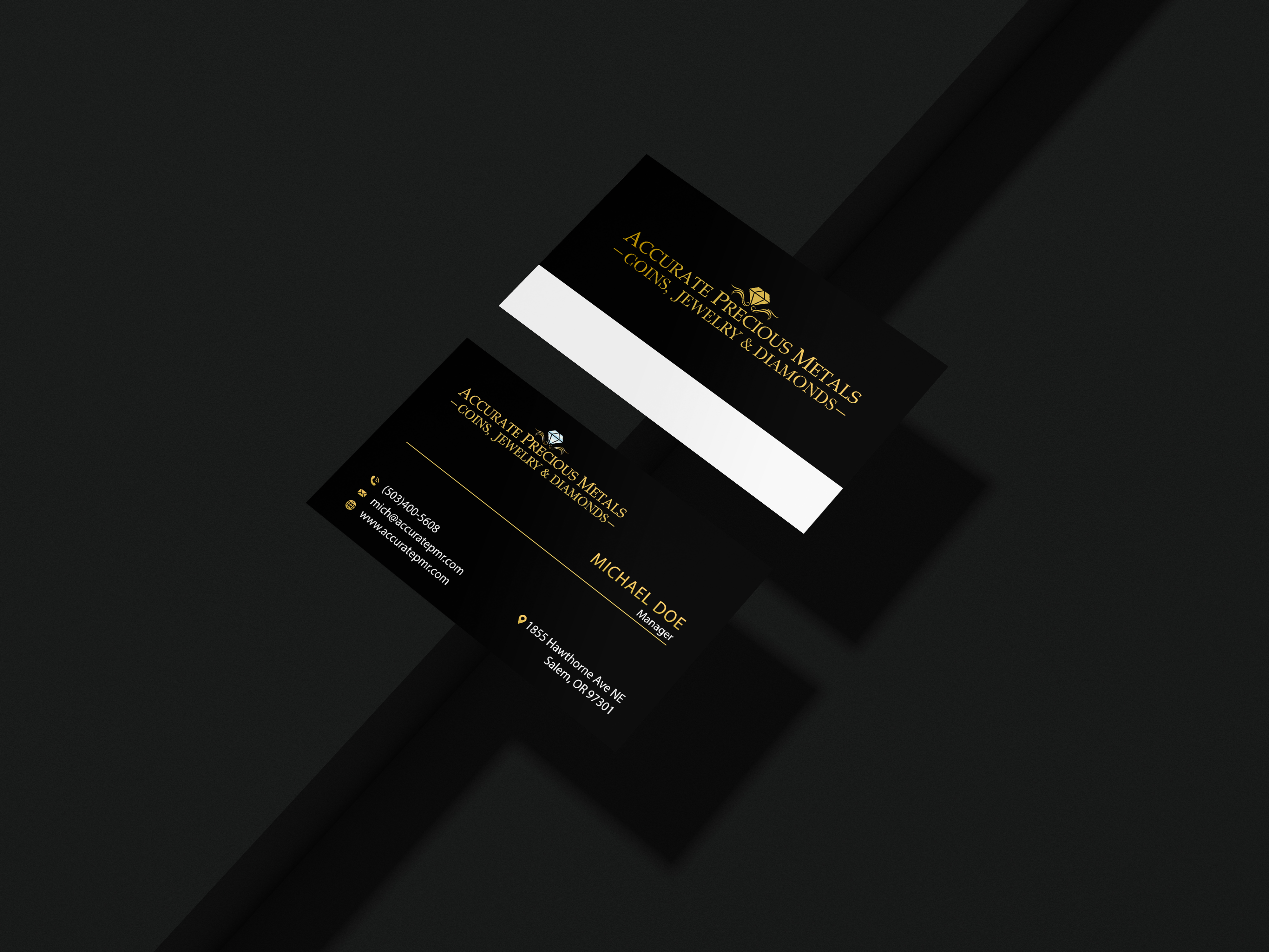Business Card Design by acgrapix for Accurate Precous Metals Refineries | Design #28480759