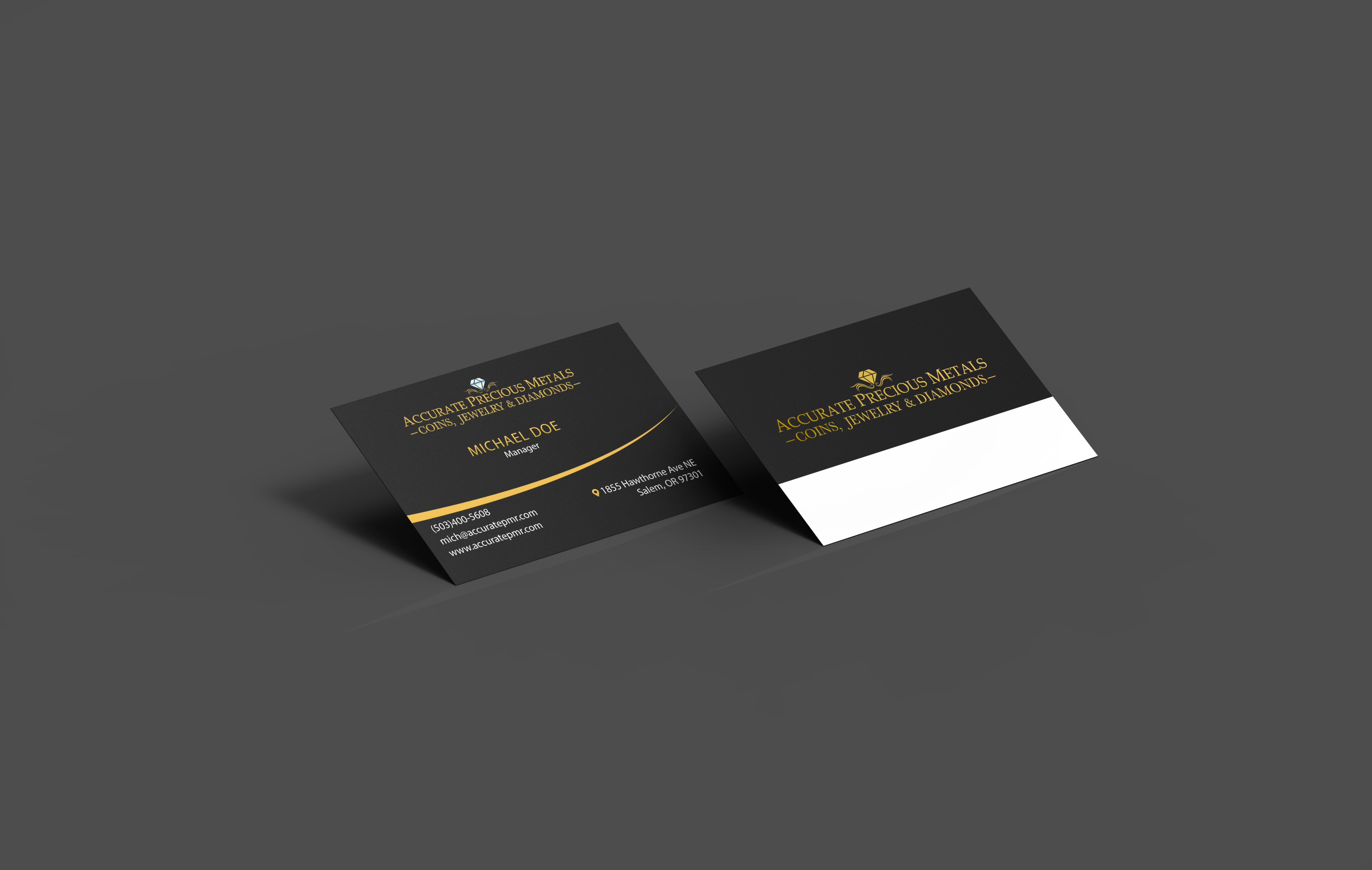 Business Card Design by acgrapix for Accurate Precous Metals Refineries | Design #28480837