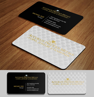 Business Card Design by acgrapix for Accurate Precous Metals Refineries | Design: #28491125