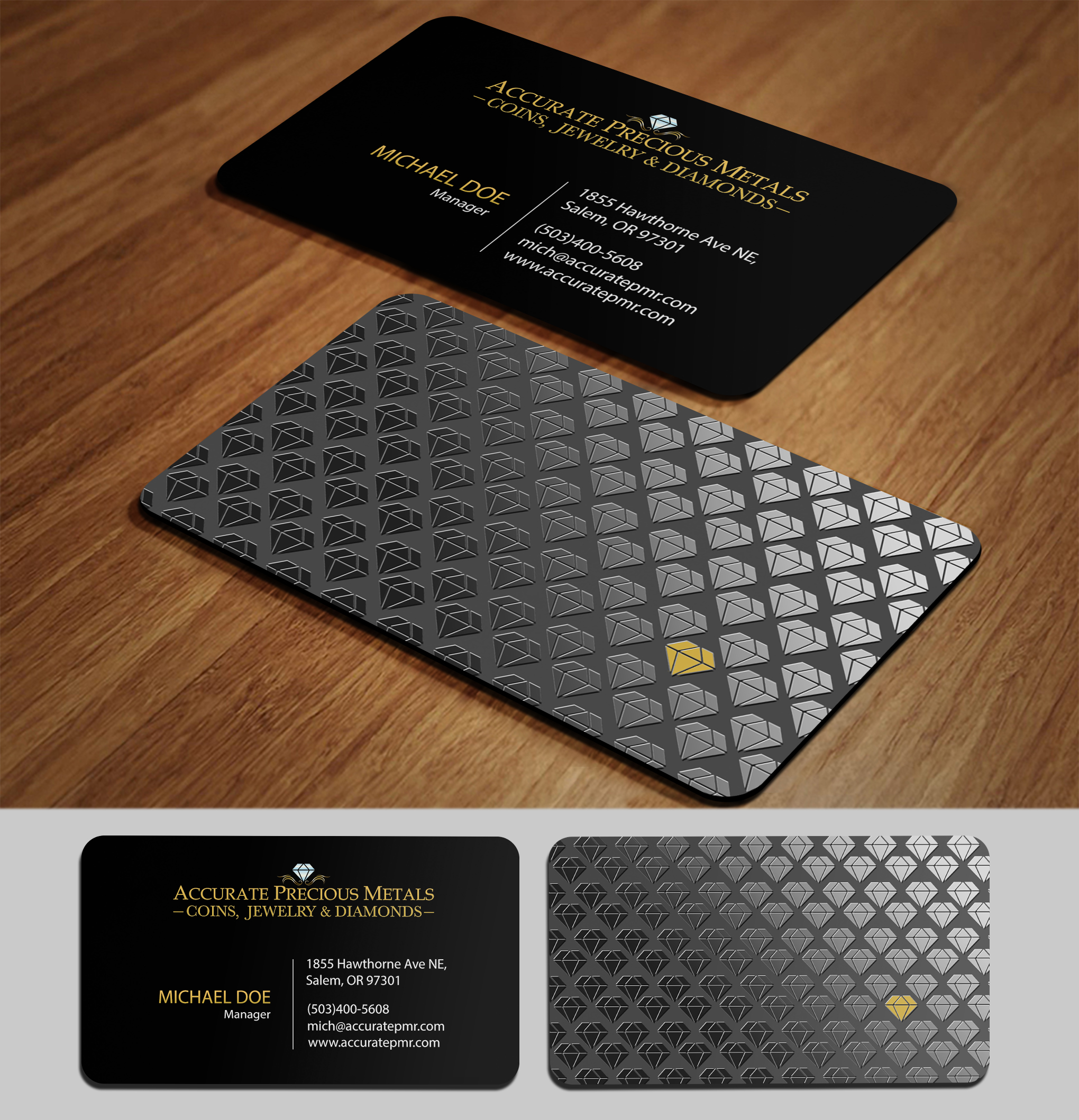 Visitenkarten-Design von acgrapix für Accurate Precous Metals Refineries | Design #28491155