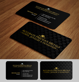 Visitenkarten-Design von acgrapix für Accurate Precous Metals Refineries | Design: #28491469