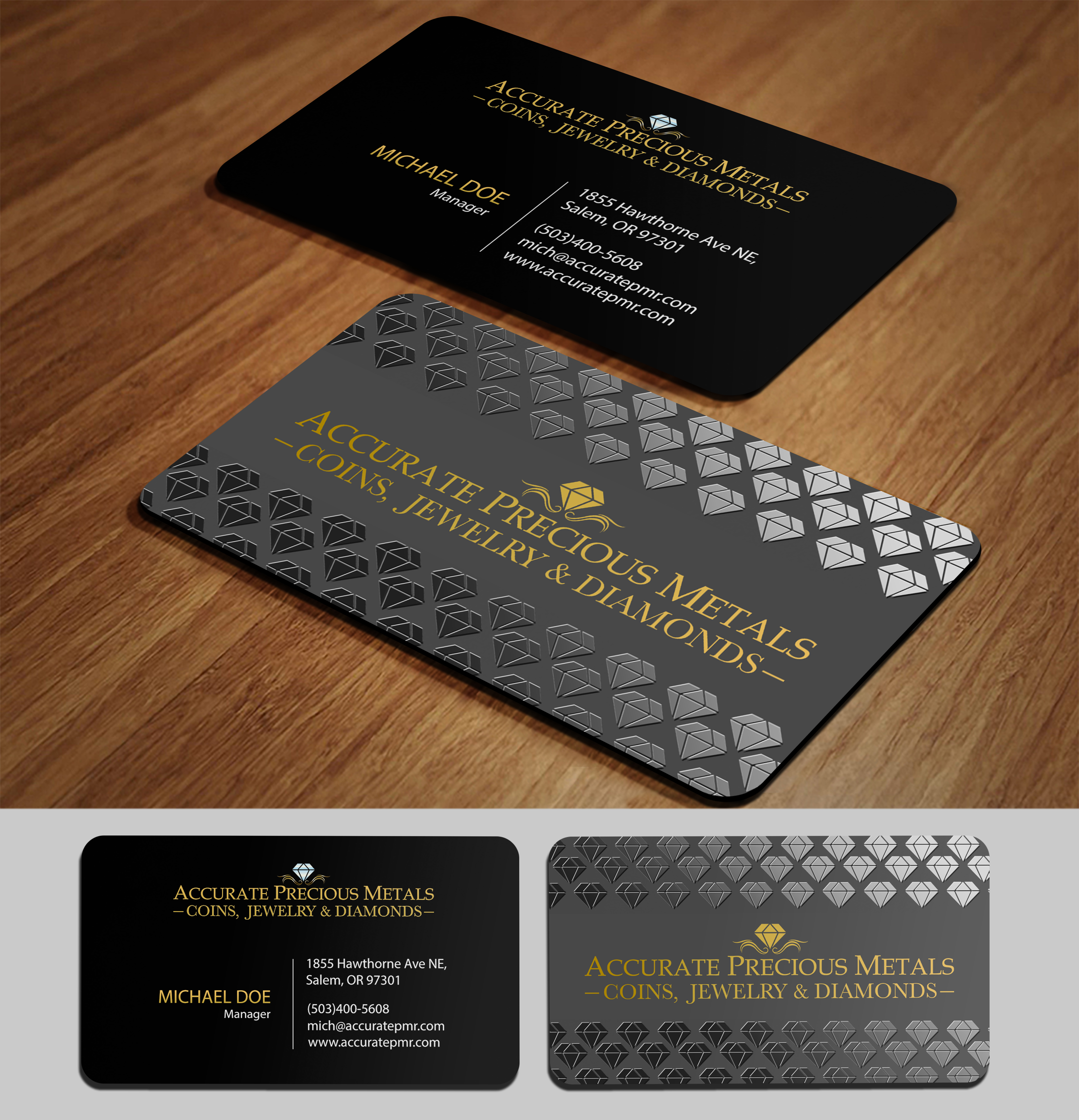 Diseño de Tarjeta de Presentación por acgrapix para Accurate Precous Metals Refineries | Diseño #28491483