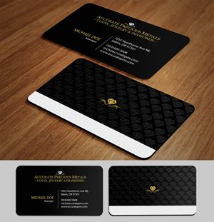 Visitenkarten-Design von acgrapix für Accurate Precous Metals Refineries | Design: #28495826