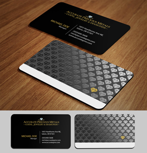 Visitenkarten-Design von acgrapix für Accurate Precous Metals Refineries | Design: #28495861