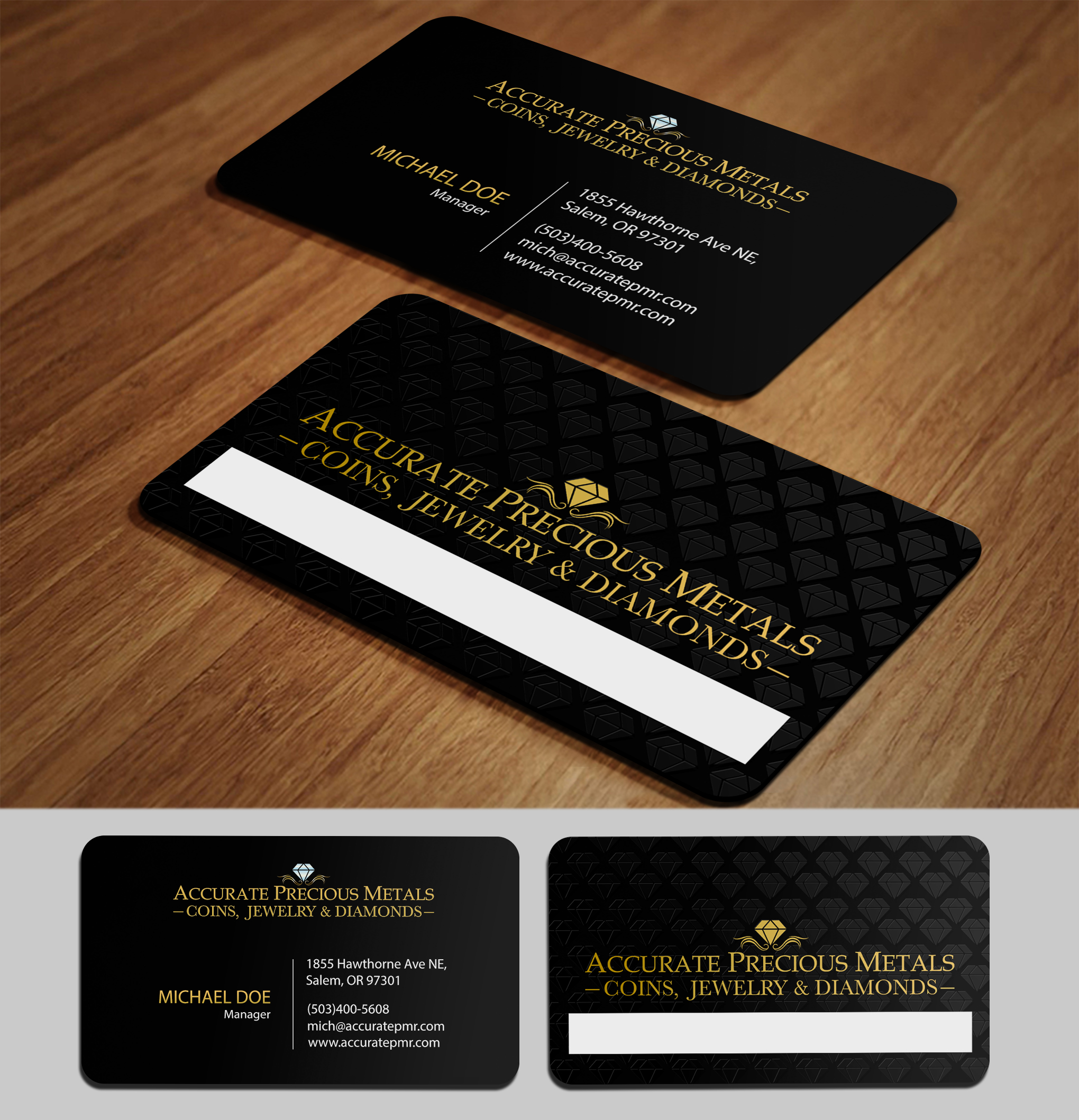 Diseño de Tarjeta de Presentación por acgrapix para Accurate Precous Metals Refineries | Diseño #28495977