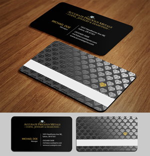 Diseño de Tarjeta de Presentación por acgrapix para Accurate Precous Metals Refineries | Diseño: #28496556