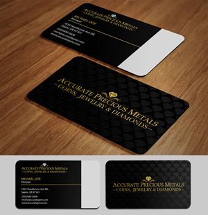 Diseño de Tarjeta de Presentación por acgrapix para Accurate Precous Metals Refineries | Diseño: #28499018