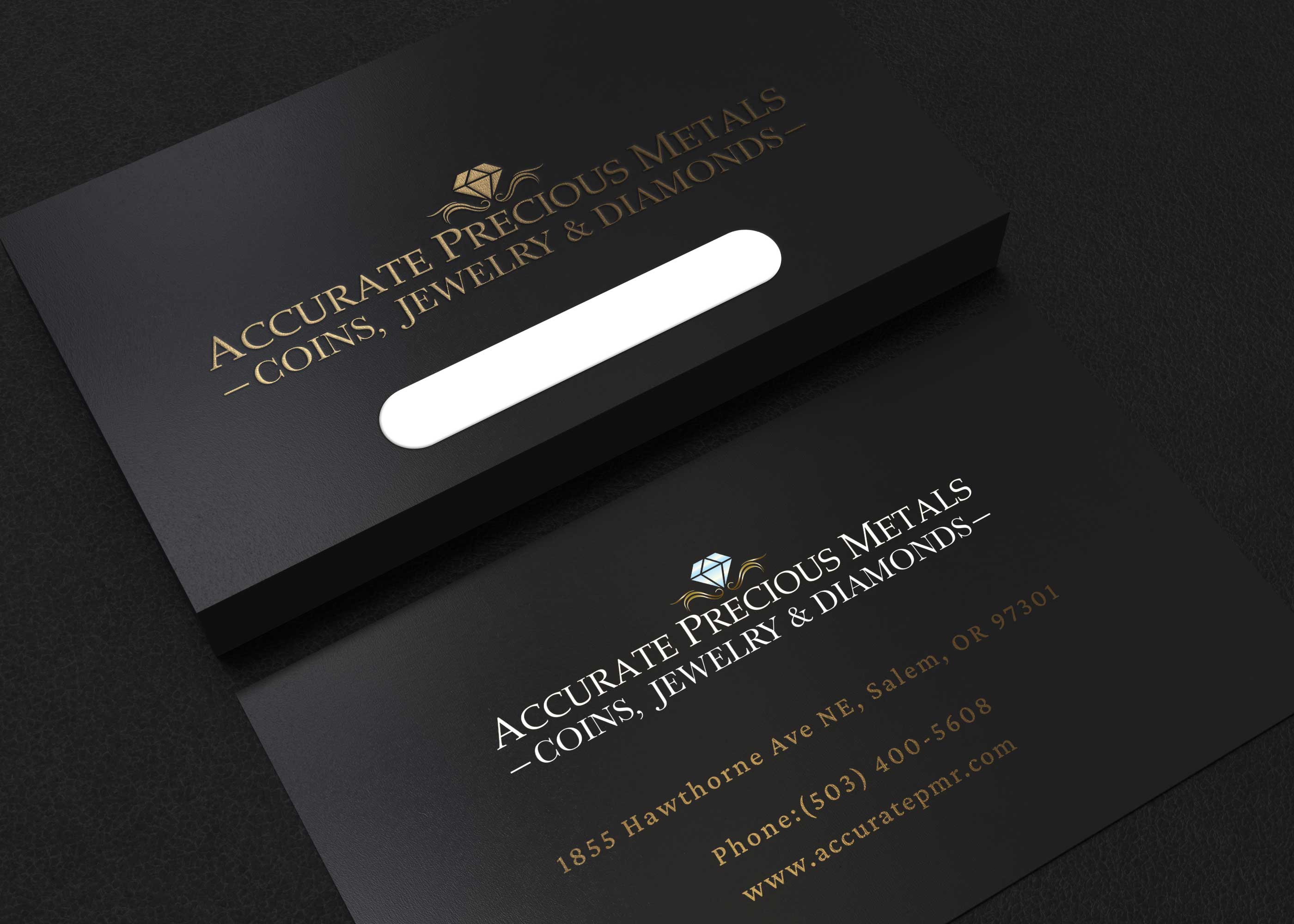 Business Card Design by Creative Moon Design for Accurate Precous Metals Refineries | Design #28490773