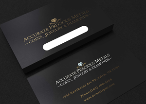 Business Card Design by Creative Moon Design for Accurate Precous Metals Refineries | Design: #28490773