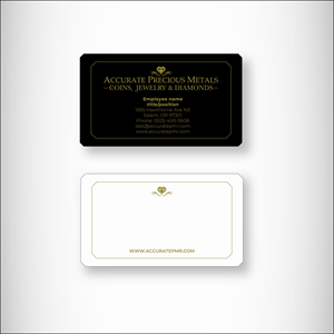 Business Card Design by MarkoE for Accurate Precous Metals Refineries | Design: #28503154