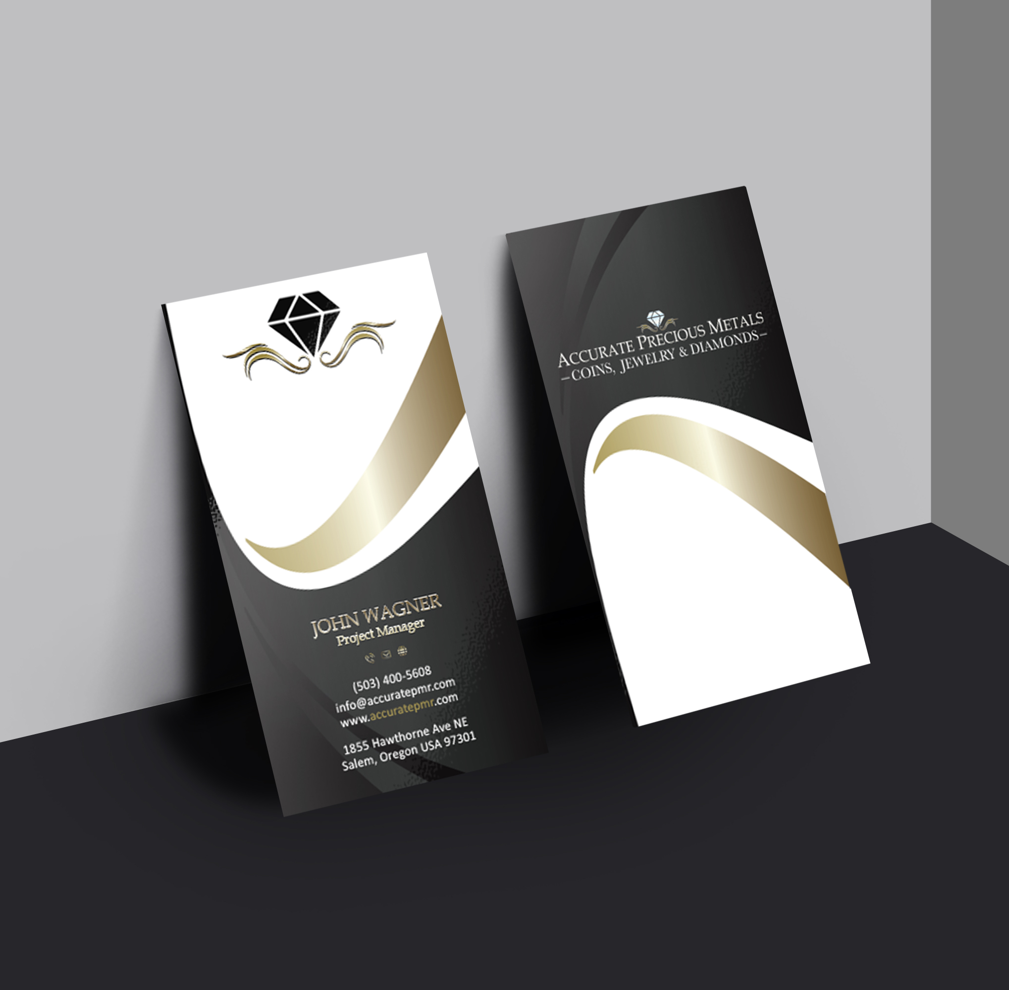 Business Card Design by Verified artistry (Design garden) for Accurate Precous Metals Refineries | Design #28482635