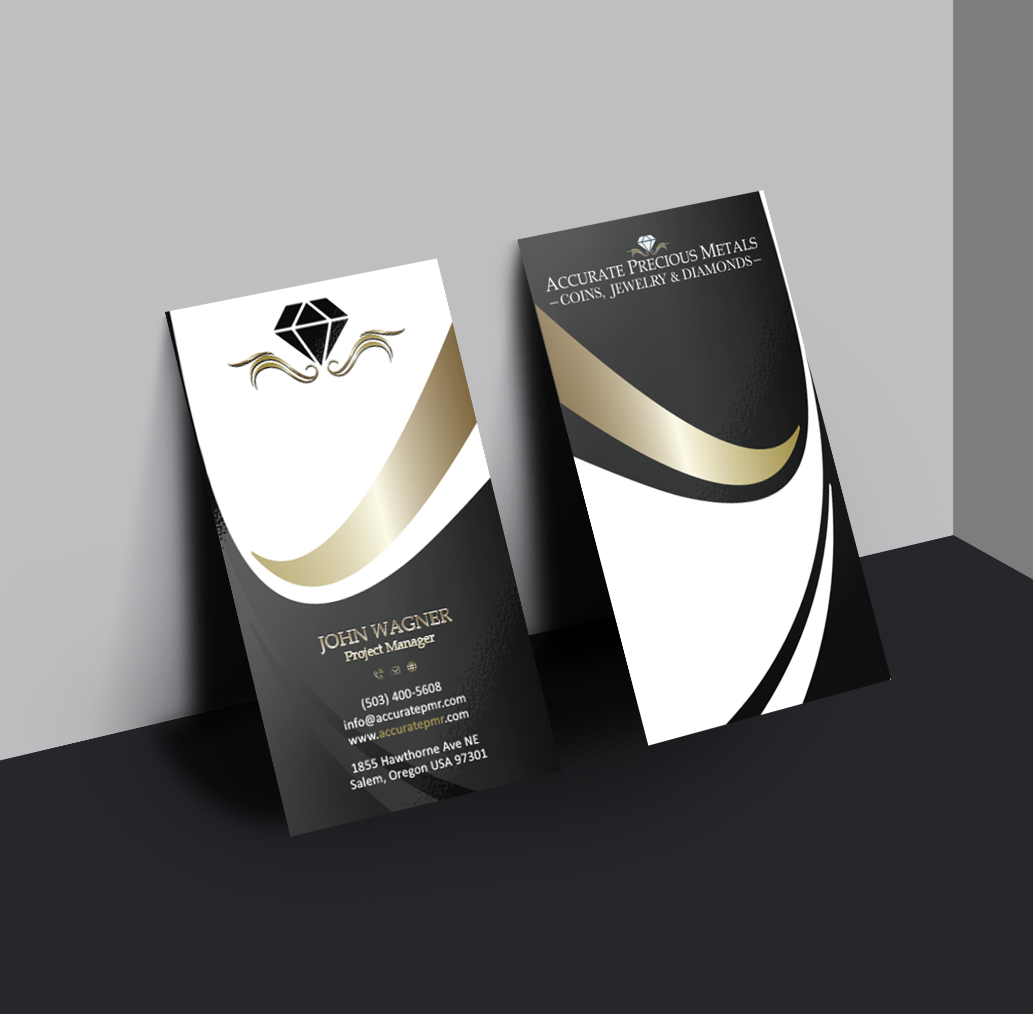 Business Card Design by Verified artistry (Design garden) for Accurate Precous Metals Refineries | Design #28482718