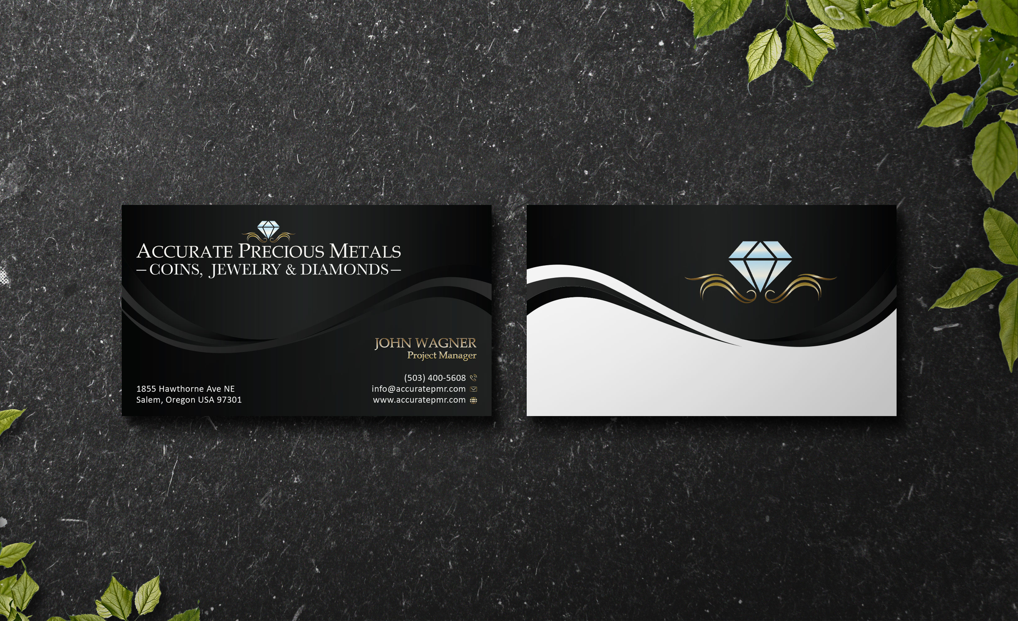 Business Card Design by Verified artistry (Design garden) for Accurate Precous Metals Refineries | Design #28482720