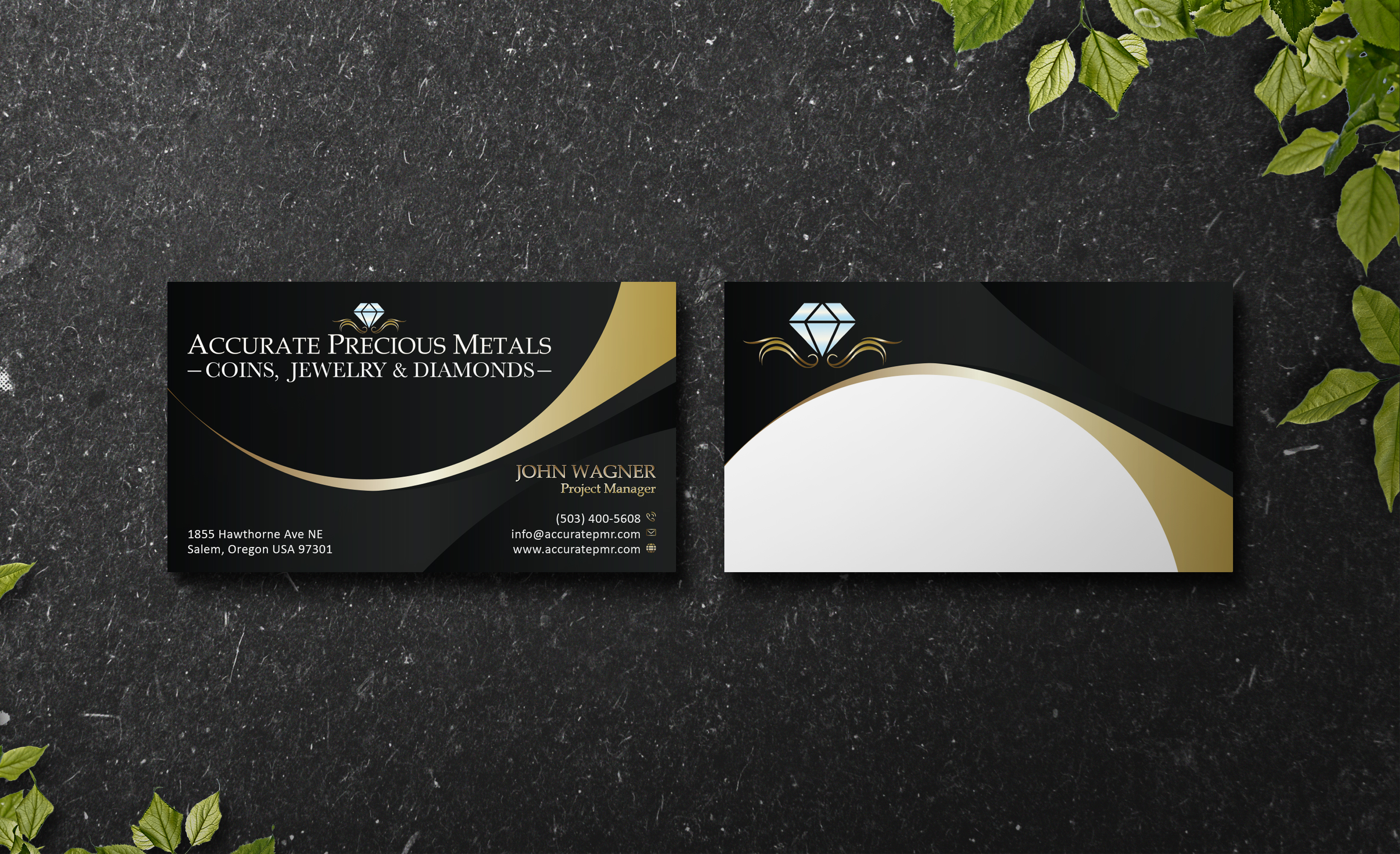 Business Card Design by Verified artistry (Design garden) for Accurate Precous Metals Refineries | Design #28482722