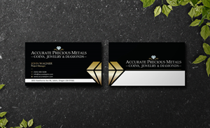 Business Card Design by Verified artistry (Design garden) for Accurate Precous Metals Refineries | Design: #28482724
