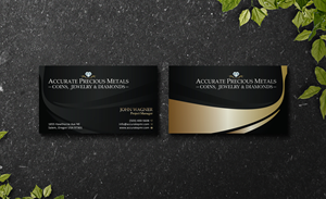 Business Card Design by Verified artistry (Design garden) for Accurate Precous Metals Refineries | Design: #28482725