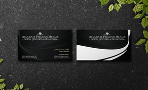 Business Card Design by Verified artistry (Design garden) for Accurate Precous Metals Refineries | Design: #28482726