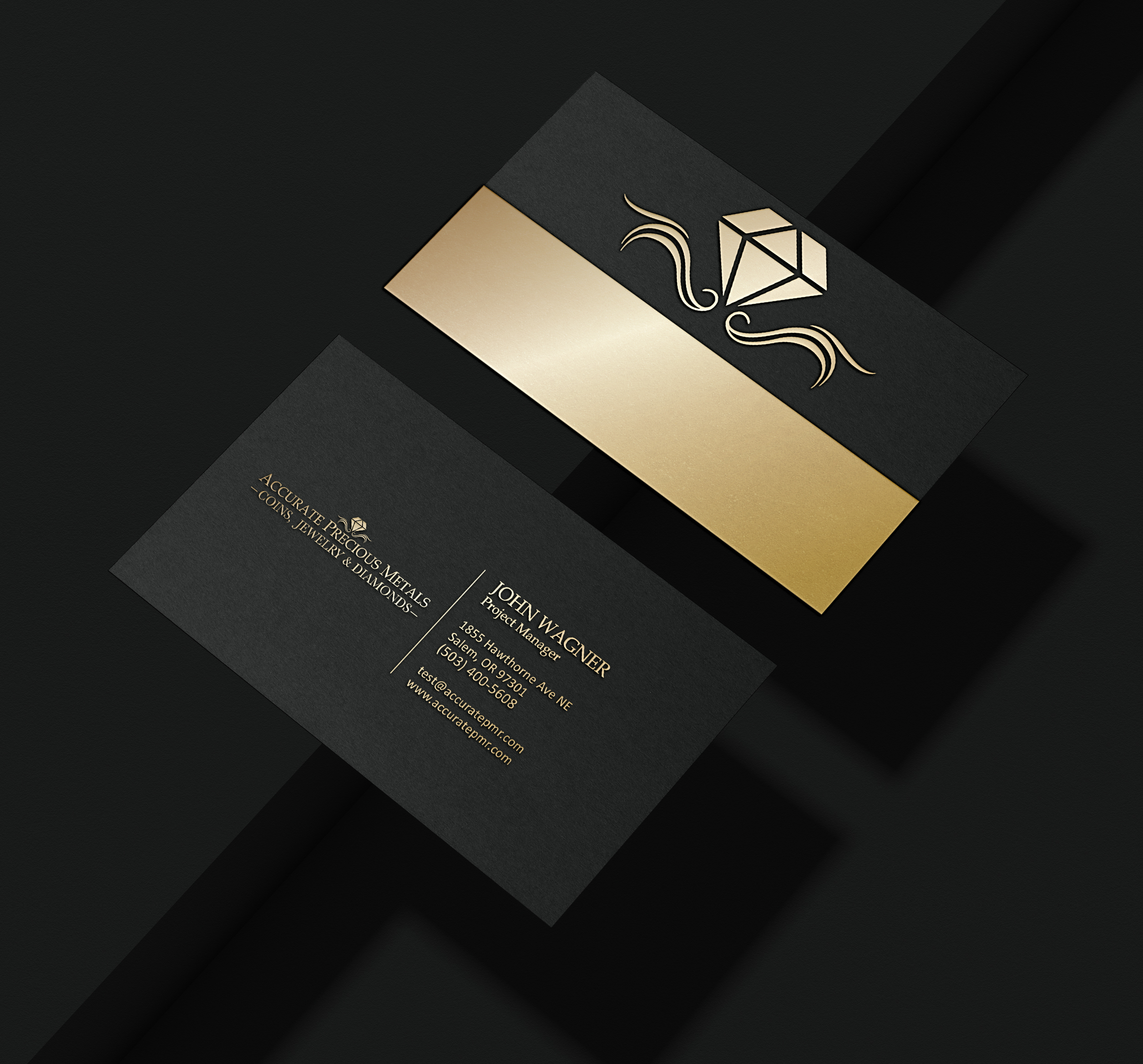 Business Card Design by Verified artistry (Design garden) for Accurate Precous Metals Refineries | Design #28495935