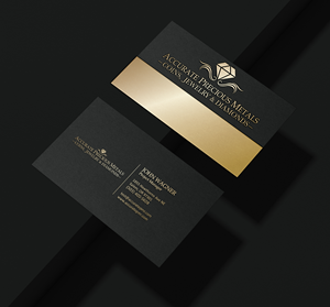 Business Card Design by Verified artistry (Design garden) for Accurate Precous Metals Refineries | Design: #28495939