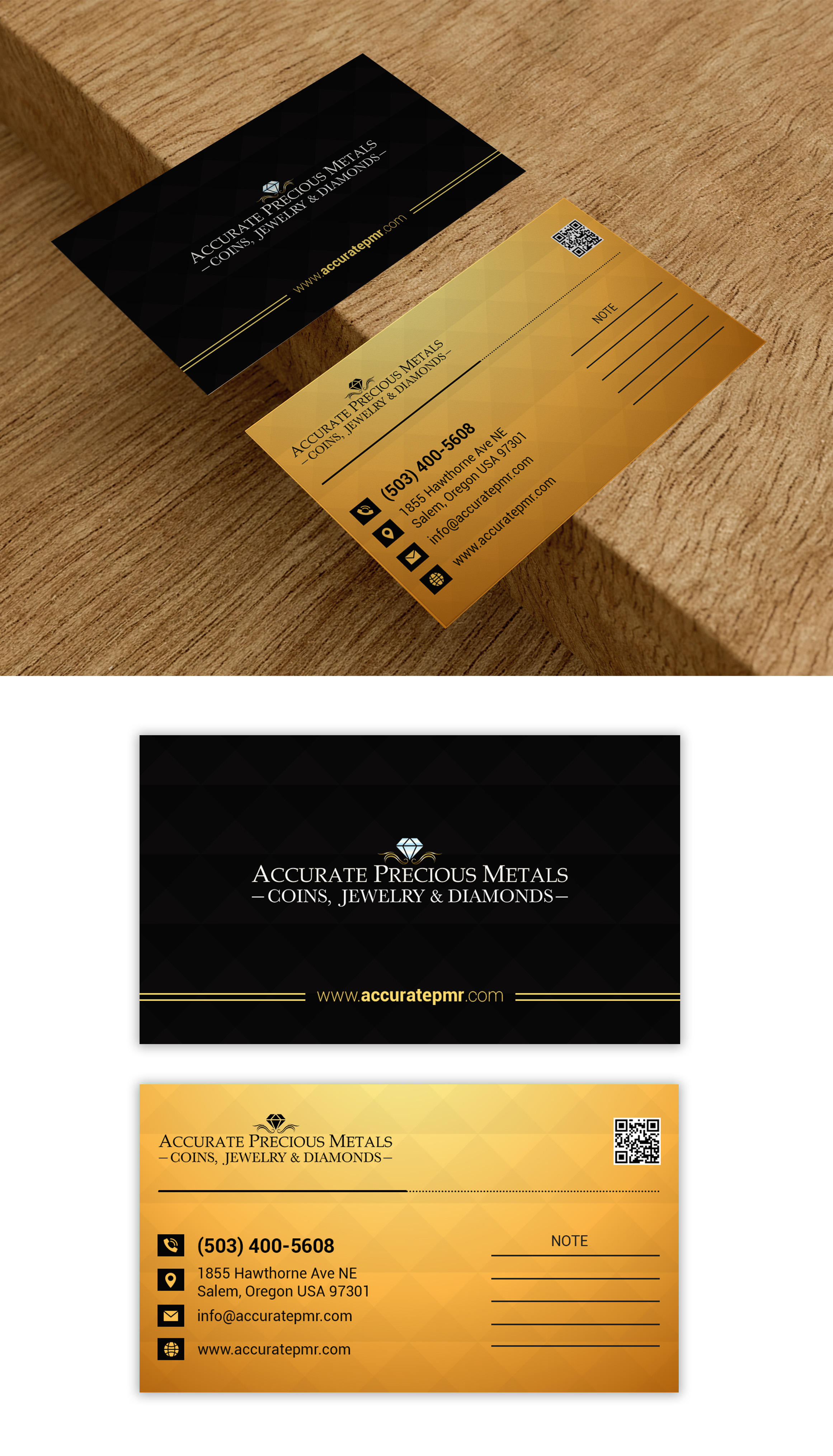 Design de Carte de Visite par debdesign pour Accurate Precous Metals Refineries | Design #28479632